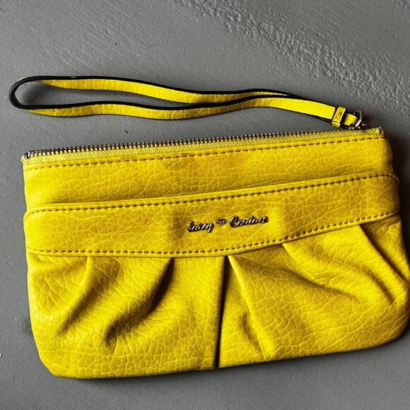 Juicy Couture Handbags - Juicy couture Women's Yellow wristlet purse